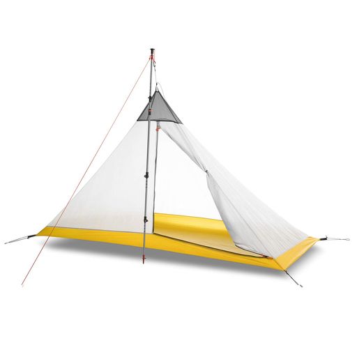 MUXSAM インナーテント 一人用 ワンポールインナーテント 蚊帳 モスキートネット 超軽量 通気性 設営簡単 登山 キャンプ用 アウトドア ペグ付き ポール別売