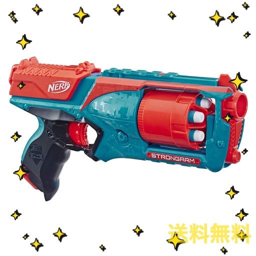 NERF(ナーフ) 玩具の銃 ストロングアーム N-ストライク エリートトイブラスター 回転バレル スラムファイア 公式ナーフエリートダーツ6つ付き  子供 ティーンズ 大人用 (アマゾン限定商品)の通販はau PAY マーケット - ラブグリーン au PAY マーケット店 | au PAY ...