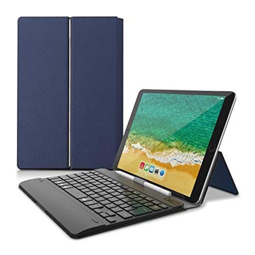 エレコム キーボード BLUETOOTH タブレット汎用ケース一体型 8.5~11.1インチ(IPAD PRO 9.7/10.5/11対応)ブルー TK-CAP02BU