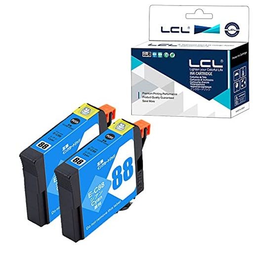 LCL EPSON用 エプソン用 ICC88 （2パック シアン） 顔料 残量表示付き