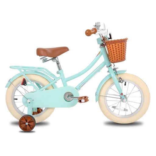 JOYSTAR 子供用自転車 夢奇 16インチ ジュニア用 小学生 中学生 幼児用 可愛い 男の子 女の子 お誕生日プレゼント カゴ ベル 補助輪付き おしゃれ ガール ボーイズ グリーン ピンク JOYSTAR 子供用自転車 夢奇 16インチ ジュニア用 小学生 中学生 幼児用