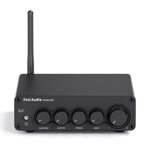 FOSI AUDIO BT30D PRO HI-FI BLUETOOTH 5.0 パワーアンプ TPA3255 2.1チャンネル ミニクラスD 統合アンプ プリメインアンプ 165WX2+350W