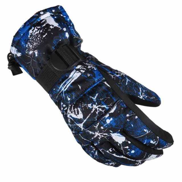 [ＡＸ] スキー グローブ スノボー グローブ スキー 手袋 登山 手袋 防寒グローブ 防水 防寒 保温 通気性 サイズ選択可 (ブルー, Ｌサイズ