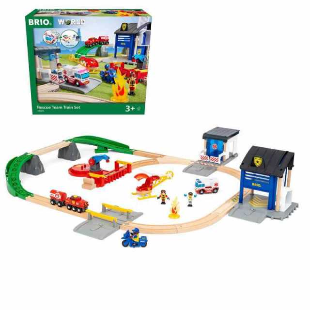 BRIO WORLD (ブリオ ワールド) レスキューチームセット 36025 [全44