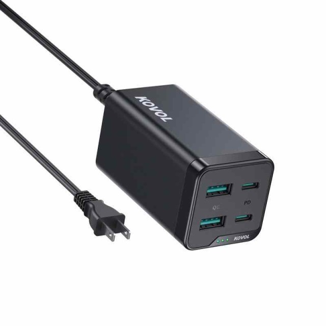 PD 充電器 65W KOVOL 4-IN-1 type-c 充電器 GaN III技術 usb-c充電器 2USB-C 2USB-A PD3.0/ QC3.0/PPS対応 usb充電器 PSE認証済み 安全保の通販はau PAY マーケット - ヤマハル