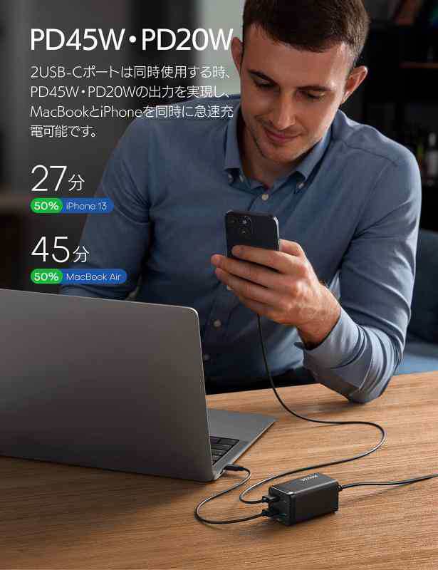 PD 充電器 65W KOVOL 4-IN-1 type-c 充電器 GaN III技術 usb-c充電器 2USB-C 2USB-A PD3.0/ QC3.0/PPS対応 usb充電器 PSE認証済み 安全保の通販はau PAY マーケット - ヤマハル