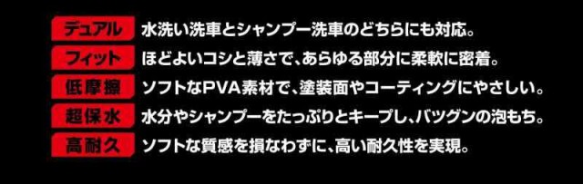 アイオン(AION)洗車スポンジ プラスセーヌ プロユーススタイル 洗車スポンジ ブルー 704-Bの通販はau PAY マーケット -  ふんどしショップ