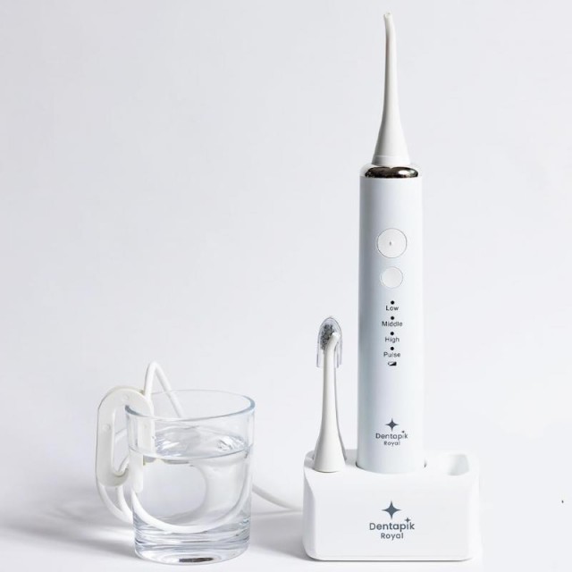 口腔洗浄機 2in1 デンタピックロイヤル 電動歯ブラシ タンクレス 携帯用 ランキング 口内洗浄機 防水 フロス 歯間 ブラシ 本体 矯正器具