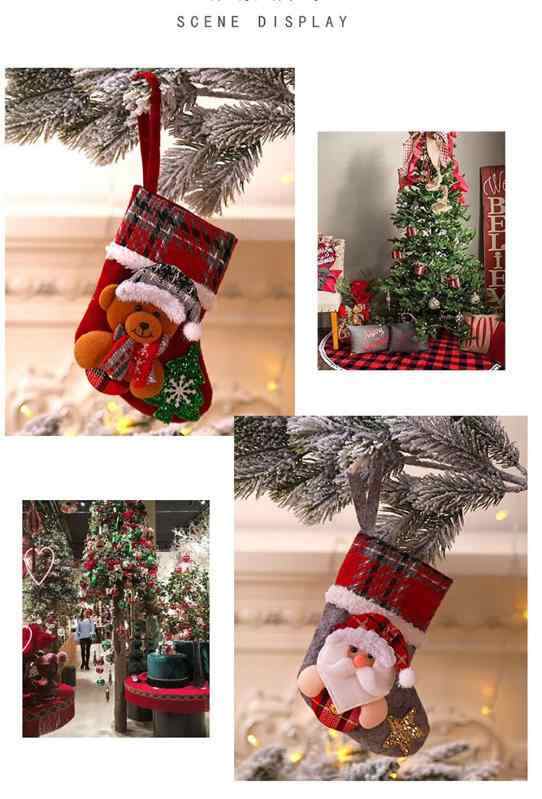 PAY　サンサン　クリスマス　マーケット　の通販はau　子供ギフト　クリスマスツリーの装飾　PAY　クリスマスぬいぐるみの装飾品　4点入り　おもちゃ　かわいい　au　クリスマス　マーケット－通販サイト　靴下　サンタ人形