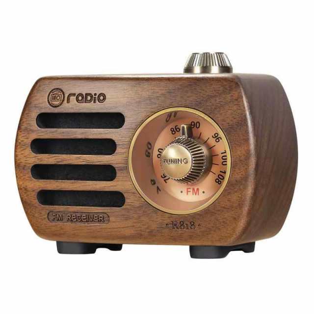 R-818ポータブルラジオ（桜材色） (胡桃色) - ラジオ