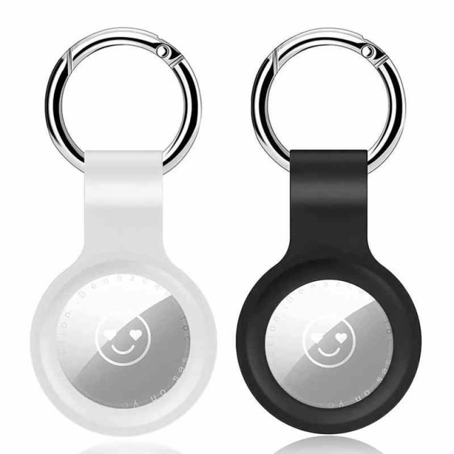 AirTag ケース キーホルダー airtag用 保護ケース エアタグ ケース シリコン air tag 保護カバー 2個セット（AirTag本体なし）  (黒+白)の通販はau PAY マーケット Mer Store au PAY マーケット店 au PAY マーケット－通販サイト