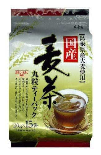 寿老園 国産麦茶丸粒ティーパック 20g×15袋入り×5個の通販はau PAY 