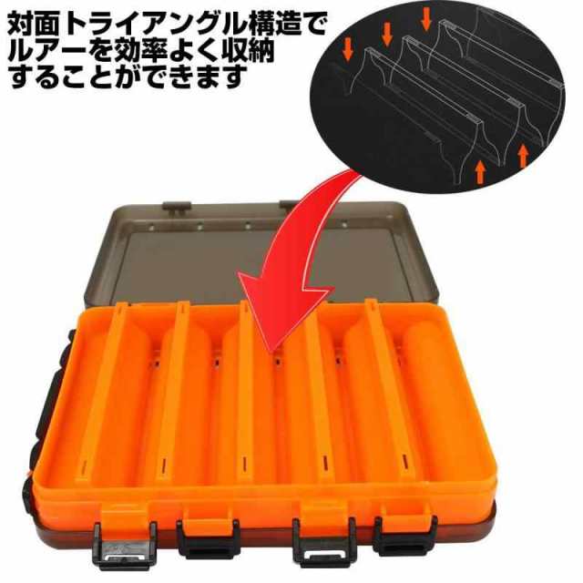 AINetJP リバーシブルタックルボックス 釣り具収納 ルアーケース ...