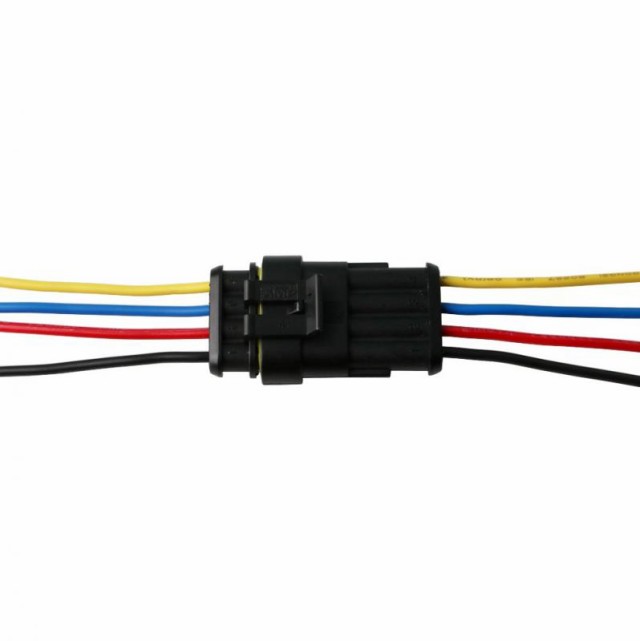 GTIWUNG キット 4ピン防水コネクター4 ピンウェイ 車 防水 電気 コネクタ プラグ ワイヤー 18AWG マリーン 防水カプラー 4ピン  4極の通販はau PAY マーケット Lanui au PAY マーケット－通販サイト