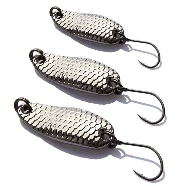 Ricisung ルアー スプーン 釣り トラウト シーバス ローリングベイト バス釣り 渓流 湖 管釣り用 2 5g 5g 7 5g 3個セット シルバーの通販はau Pay マーケット Python