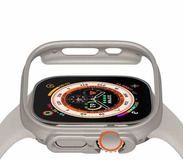 Sakulaya Apple Watch Ultra ケース アップルウォッチ ケース PC 耐衝撃性 超薄 Apple Watch Ultra  49mm 対応 カバー (スターライト)｜au PAY マーケット