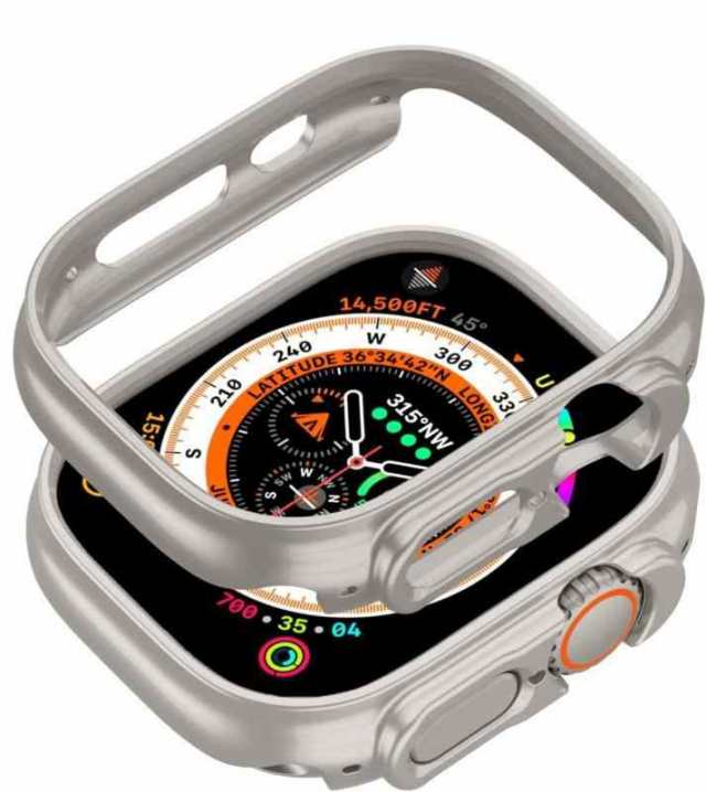 Sakulaya Apple Watch Ultra ケース アップルウォッチ ケース PC 耐衝撃性 超薄 Apple Watch Ultra  49mm 対応 カバー (スターライト)｜au PAY マーケット