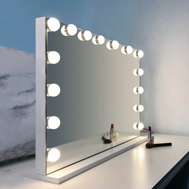 WAYKING Vanity Mirror with Lights Large Makeup Mirror Lighted Hollywood Makeup Vanity Mirror Tabletop or Wall-Mounted Mirrorのサムネイル