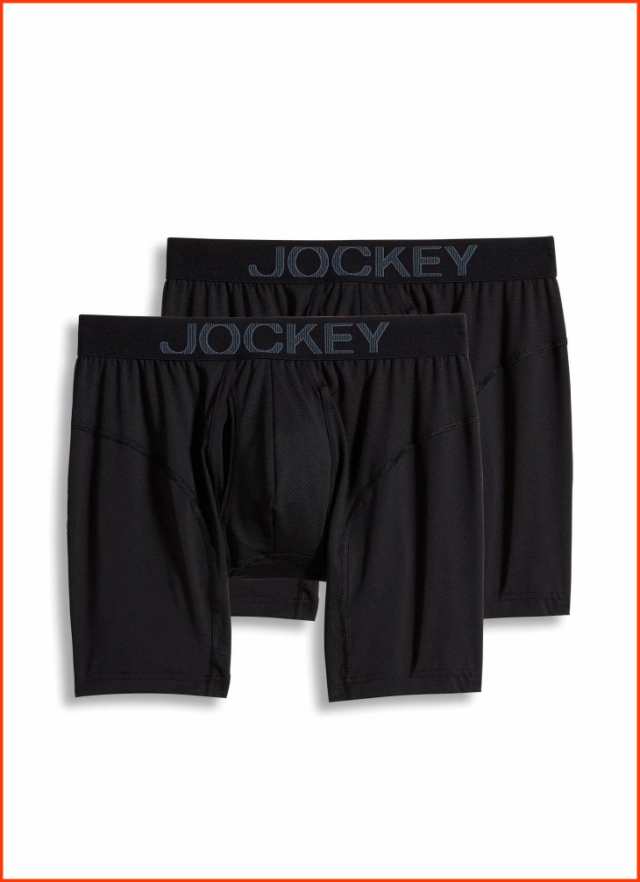 並行輸入品Jockey Mens Underwear RapidCool 9 Boxer Brief - 2 Pack