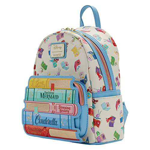 送料無料Loungefly Disney Princess Books Classics Womens Double Strap Shoulder Bag Purse並行輸入品のサムネイル