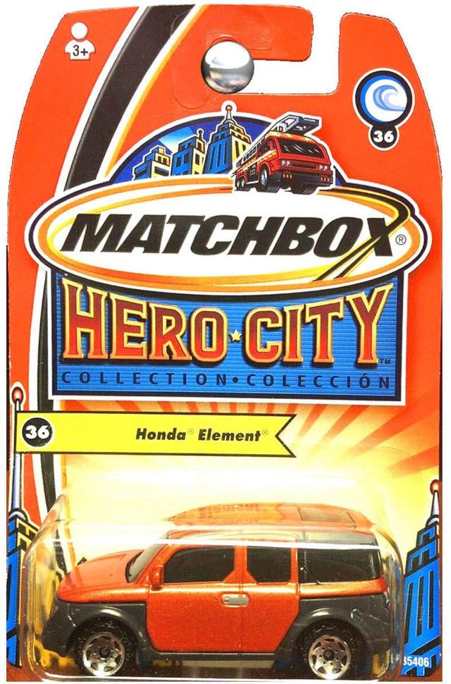 マテル Matchbox 2005 Treasure Inside Honda Element Copper Sunset Orange Pearl 36 送料無料の通販は