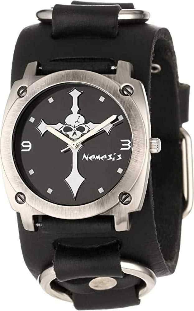 Nemesis Mens RB927K Skull Cross Watch 送料無料