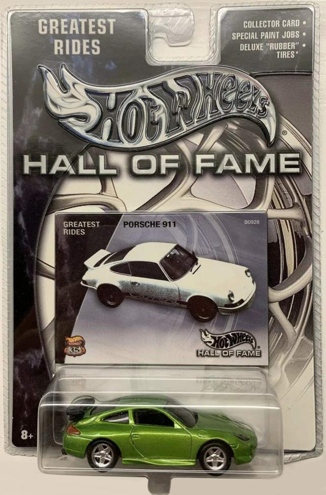 マテル Hot Wheels Greatest Rides Hall of Fame Green Porsche 911 Die-Cast Collectible Car Model Toy 送料無料の通販は