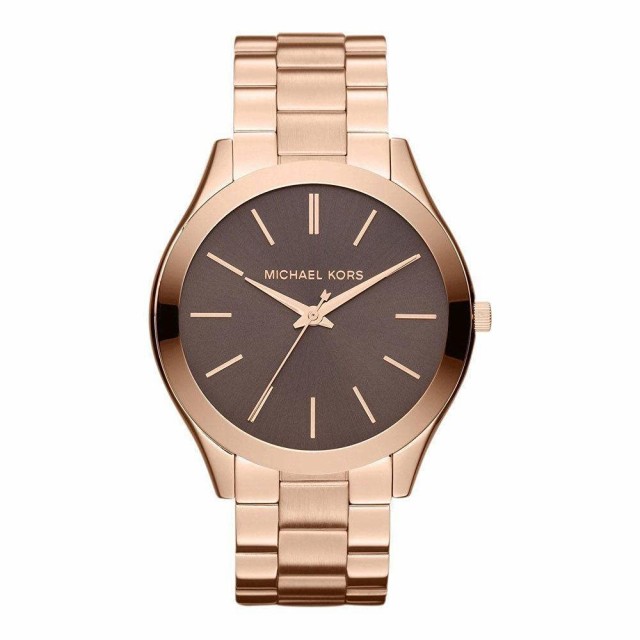 マイケルコース Michael Kors Womens Slim Runway Rose Gold-tone