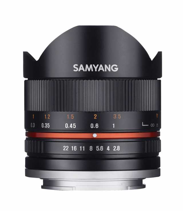 サムヤン Samyang 8mm F2.8 UMC Fisheye II Black Lens for Fuji X Mount Digital Cameras SY8MBK28-FX 送料無料