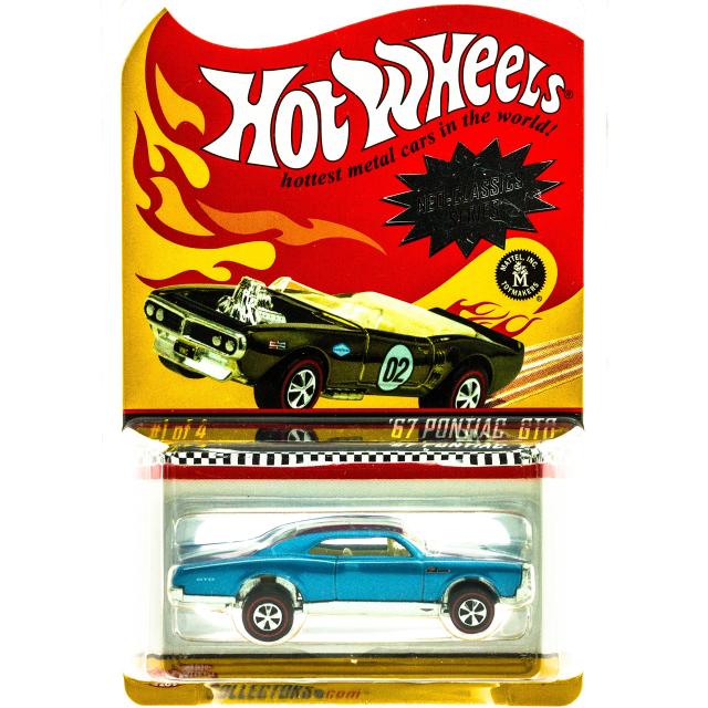 マテル Hot Wheels 67 Pontiac G.T.O. Red Line Club Neo-Clasics Series 2003 Blue 送料無料の通販は