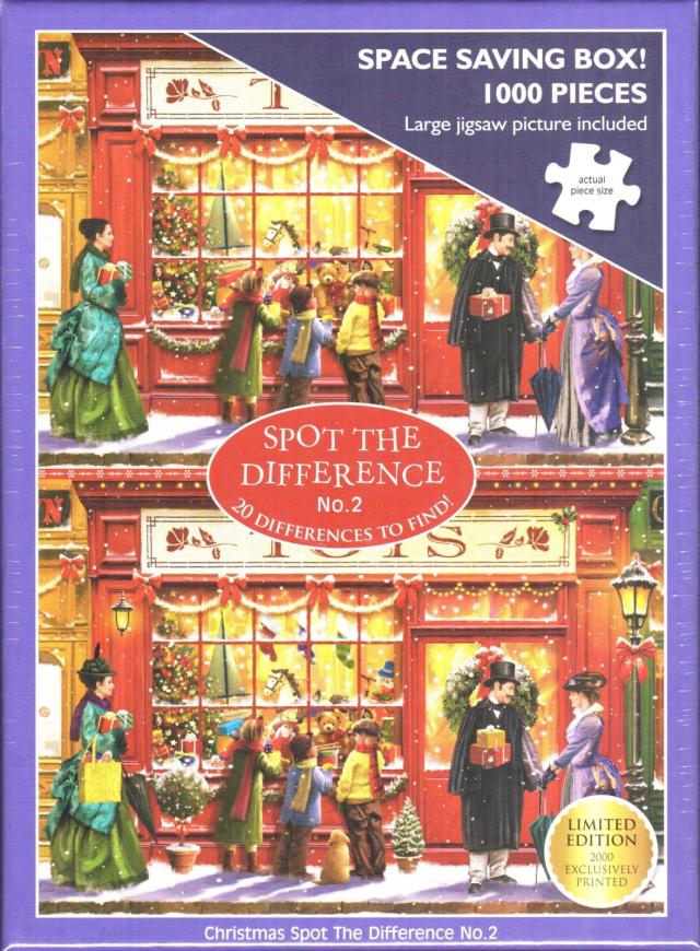 George Otter House 1000 Piece Puzzle - Christmas Spot The Difference No.2 送料無料