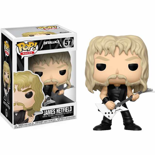 ファンコ Funko ジェームズヘットフィールド POP Rocks x Metallica ビニールフィギュア  -の音楽の通販は