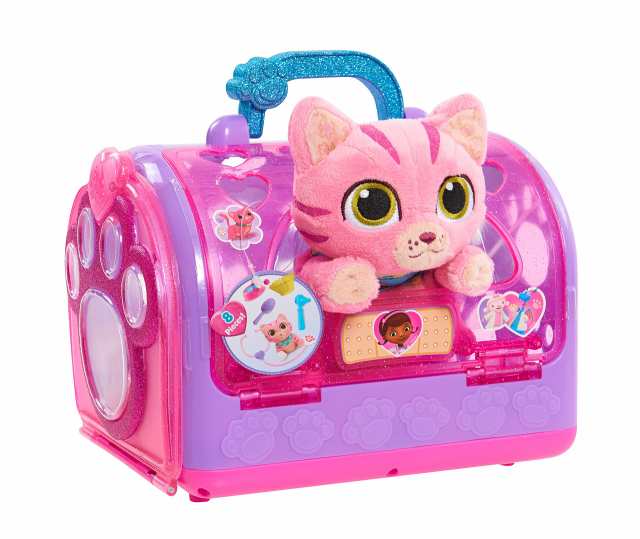 Doc McStuffins Pet Rescue On-the-Go Carrier Whispers 2-in-1 Water and Food Bowl Kids Toys for Ages 3 Up by Just Play 送の通販は