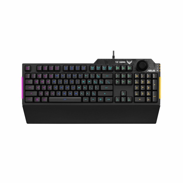ASUS Membrane Gaming Keyboard for PC - TUF K1  Programmable Onboard Memory  Dedicated Volume Knob Aura Sync RGB  Side Liの通販は