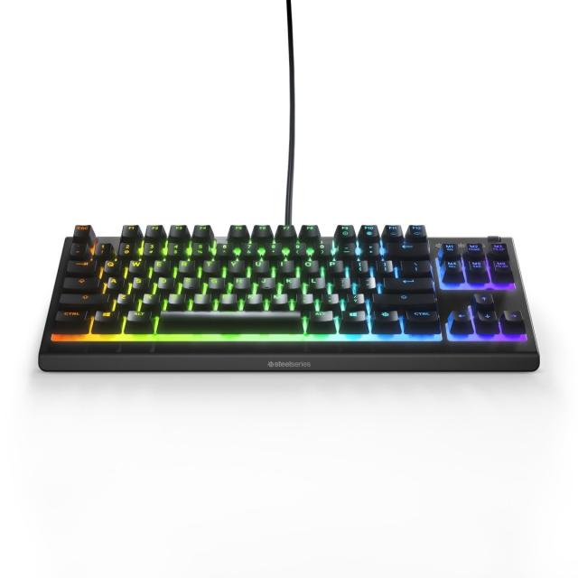 SteelSeries Gaming Keyboard Numeric Keypathless Wired Apex 3 TKL US English Layout Quiet Switch IP32 Splashproof Supports 24 の通販は