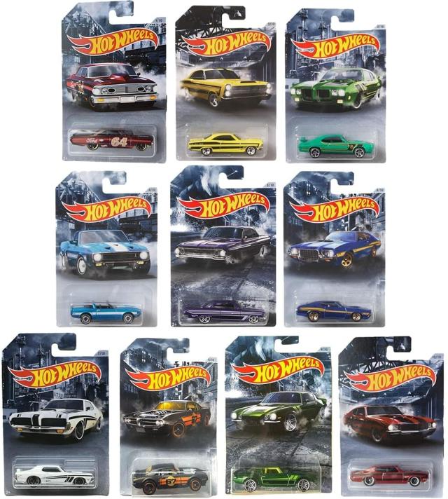 マテル Hot Wheels 2020 American Steel Muscle Cars Complete Set of 10 Diecast Vehicles 送料無料の通販は