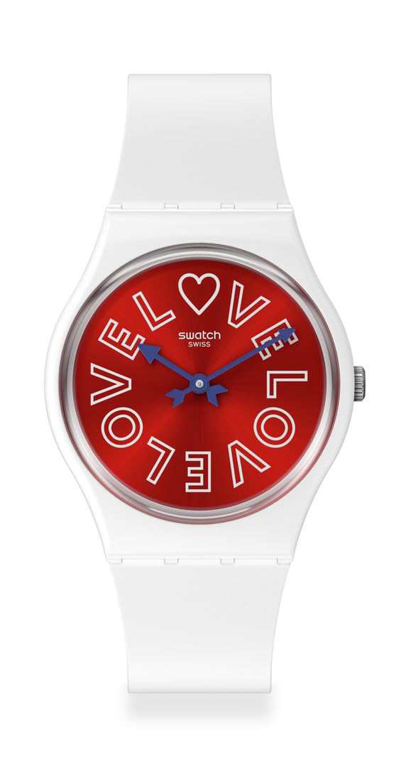 スウォッチ Swatch Gent BIOSOURCED PUREST Love Quartz Watch White 送料無料