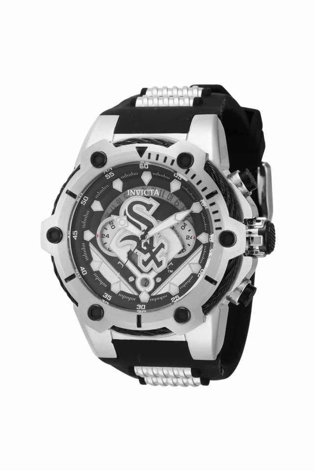 インビクタ Invicta MLB Chicago White Sox Mens Watch 51.5mm. Black