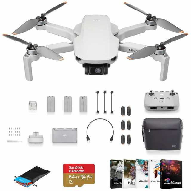 DJI Mini 2 SE Drone Fly More Combo Bundle with 64GB microSD Card