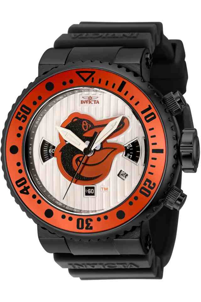 インビクタ Invicta MLB Baltimore Orioles Mens Watch 52mm. Black