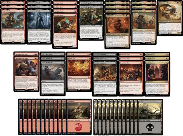 Elite Outlaw Crime MTG Deck - Rakdos Black Red - Modern  Pioneer Legal - Custom Built - Magic The Gathering - MTG - 60 Cardの通販は