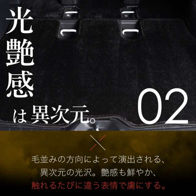 【純正品質】 新型 ノア 90系 ヴォクシー 90系 7人乗り ガソリン 専用 フロアマット 車 フロア マット ラグマット Lot No.03 ラグジュア