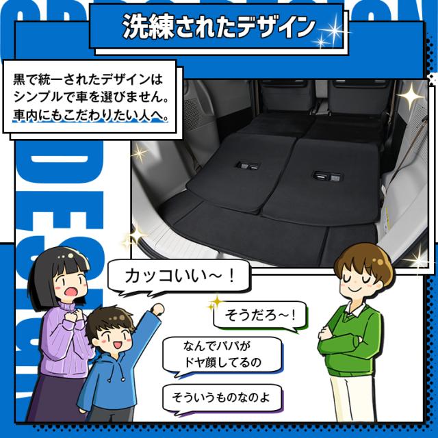 新型 N-BOX JF5 型 JF6 型 ラゲッジマット トランクマット フロアマット 撥水 日本製 アウトドア キャンプ 車中泊 Lot No.01 車用品 どろんこマット ペット ラゲージマット カバー 汚れ防止_8