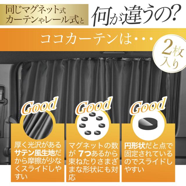 日本製 ステップワゴン RP1 RP2 RP3 RP4 RP5 系 スパーダ カーテン マグネット ネコポス Lot No 02 マグネット カーテン UVカット 紫外線 大判90cmワイド 日除け 日よけ サンシェード 後部座席 サイド 車用 車用品 車カーテン 車中泊 グッズ カー用品の通販はau