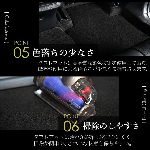 【純正品質】 新型 サンバー バン S700B 型 S710B 型 フロアマット タフトマット 車 フロア マット ラグマット 運転席 助手席 後部座席 全席 VB VBクリーン トランスポーター VC VCターボ ブラック 高級 厚地 汚れ 日本製 内装 車用品 Lot No.03_9