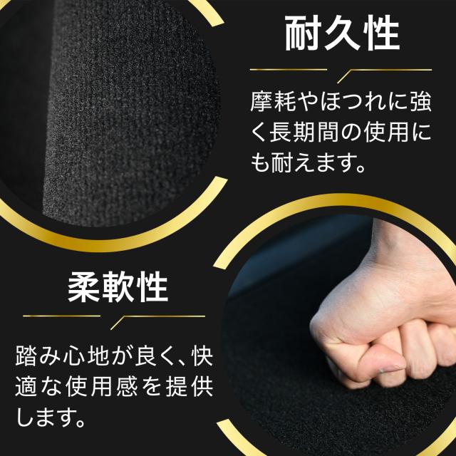 【純正品質】 新型 セレナ C28 系 フロアマット タフトマット 車 フロア マット ラグマット 運転席 助手席 後部座席 全席 7人乗り 8人乗り ブラック 高級 厚地 汚れ 日本製 内装 車用品 ガソリン ハイブリッド e-POWER Lot No.01_9