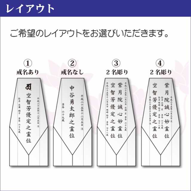 モダン クリスタル カラー 位牌 KH-4UVS(大) 名入れ 現代位牌 現代仏壇