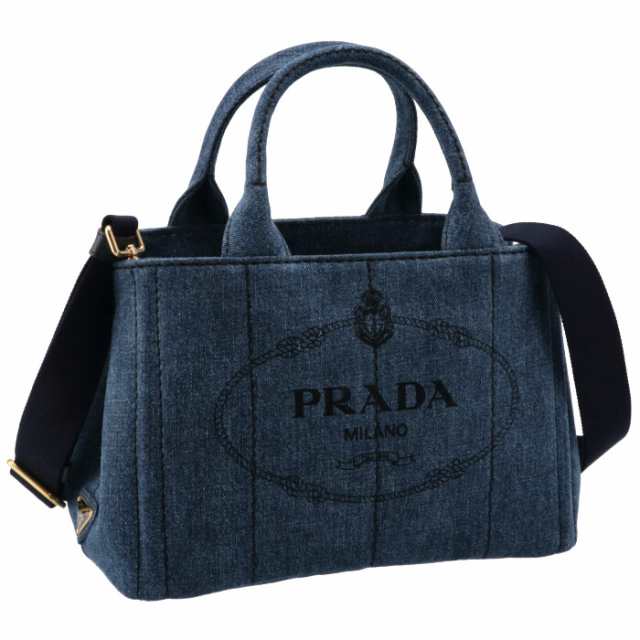 プラダ PRADA トートバッグ デニム カナパ CANAPA キャンバストート