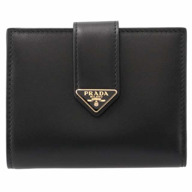 プラダ PRADA 財布 レディース 二つ折り タブ トライアングルロゴ