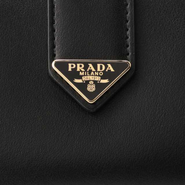 プラダ PRADA 財布 レディース 二つ折り タブ トライアングルロゴ ...